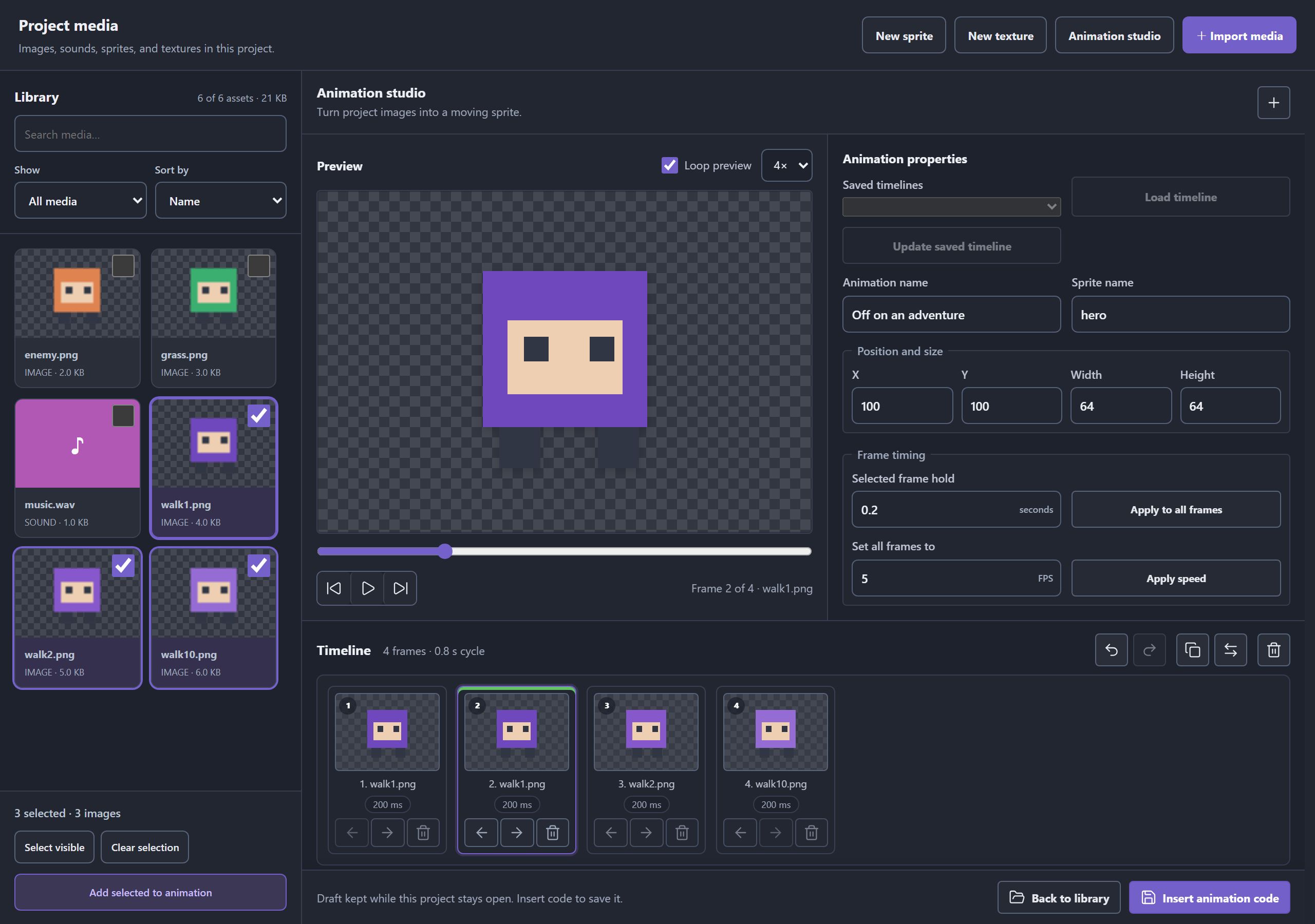 Animations in dark mode — dark mode